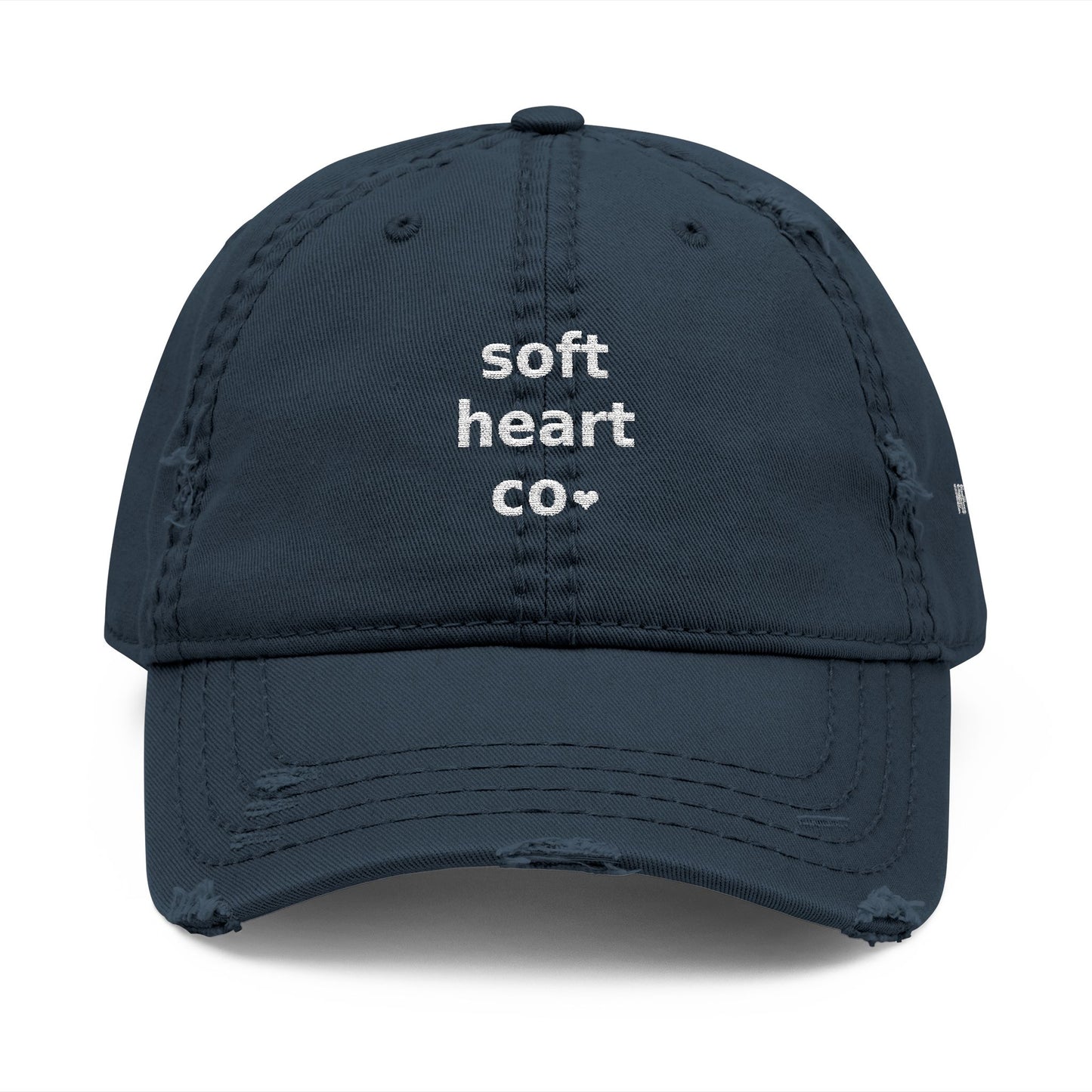 distressed mental health cap worn – softheartco logo