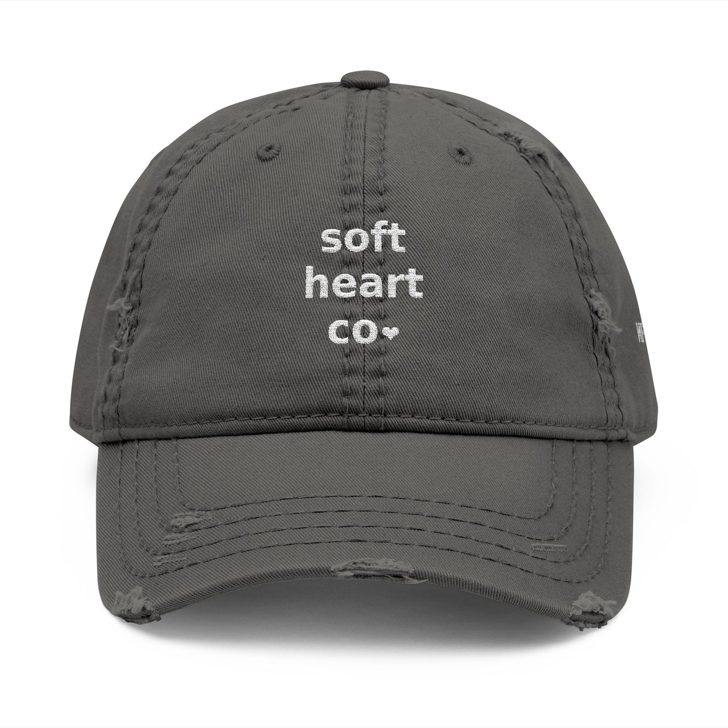 distressed mental health cap worn – softheartco logo