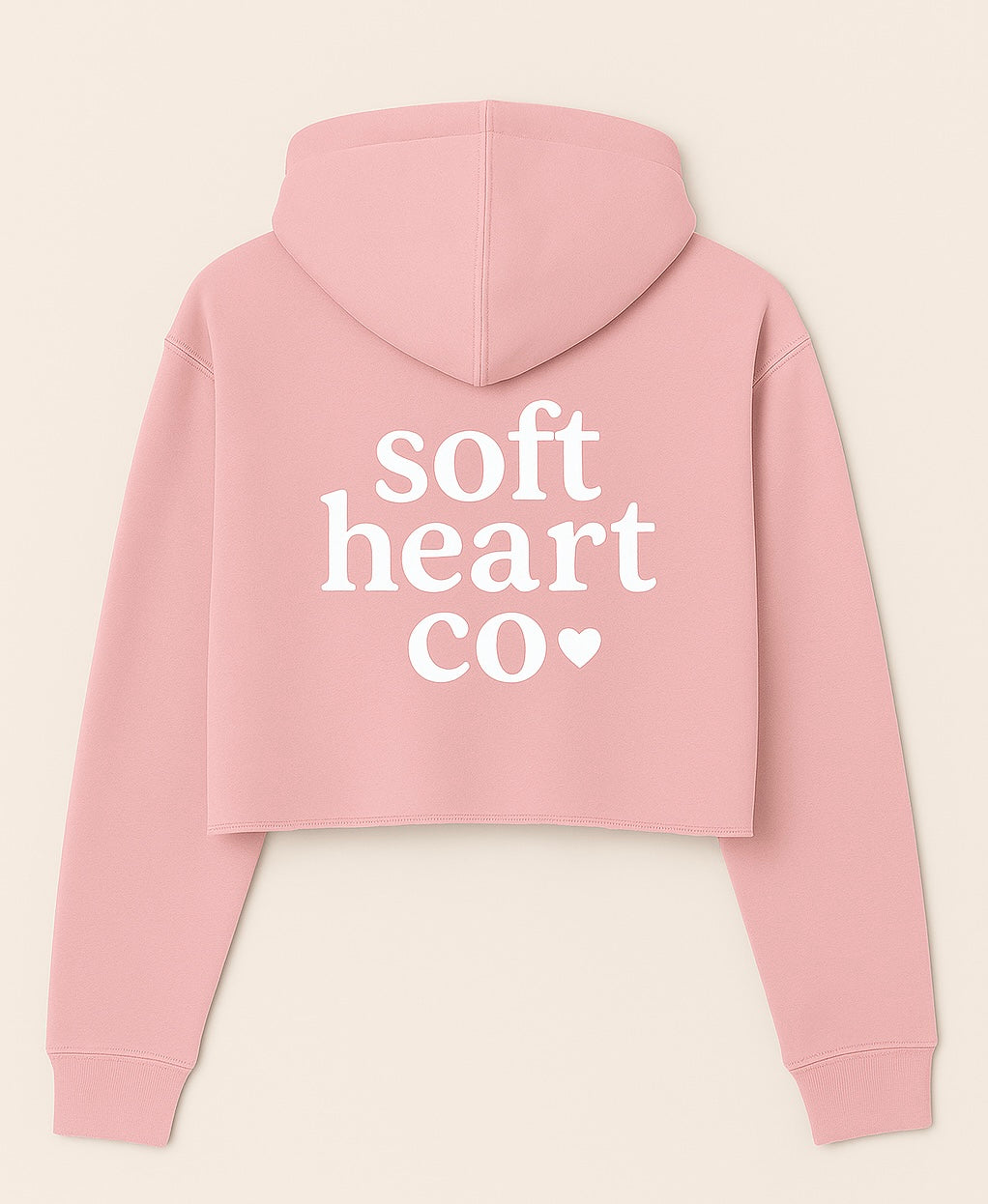 cropped hoodie – "you are not a burden💗" women’s fit | softheartco