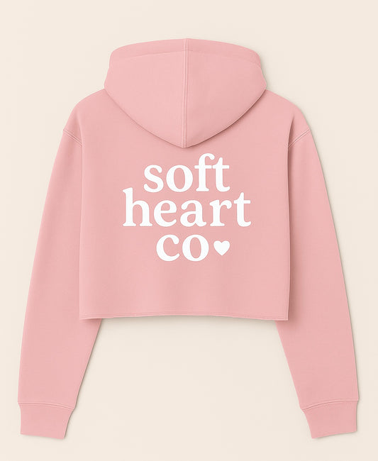 cropped hoodie – you are not a burden women’s fit | softheartco