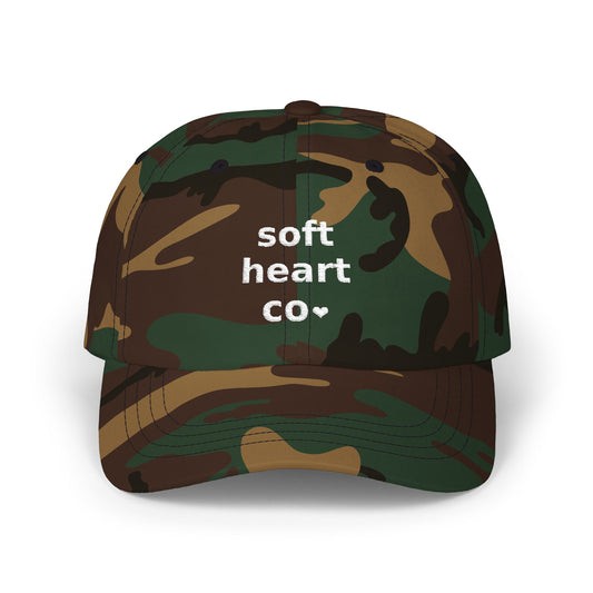 SoftHeartCo Dad Hat – Soft is Strong embroidered mental health cap
